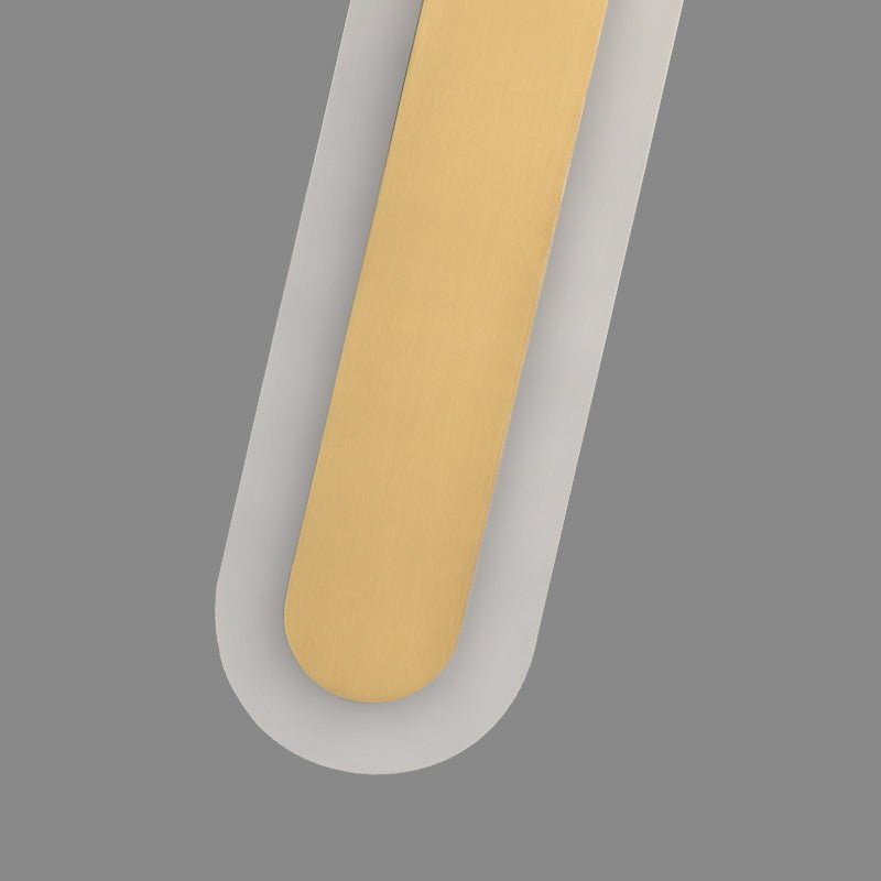 LED Long Strip Wall Sconce Brass Finish Modern | Mirevon
