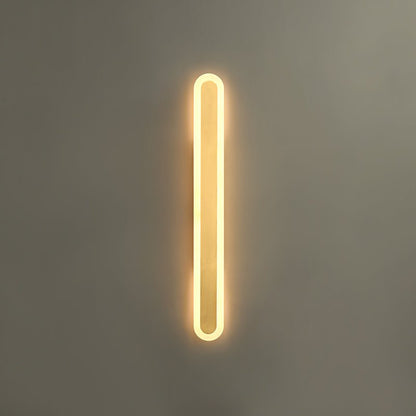 LED Long Strip Wall Sconce Brass Finish Modern | Mirevon