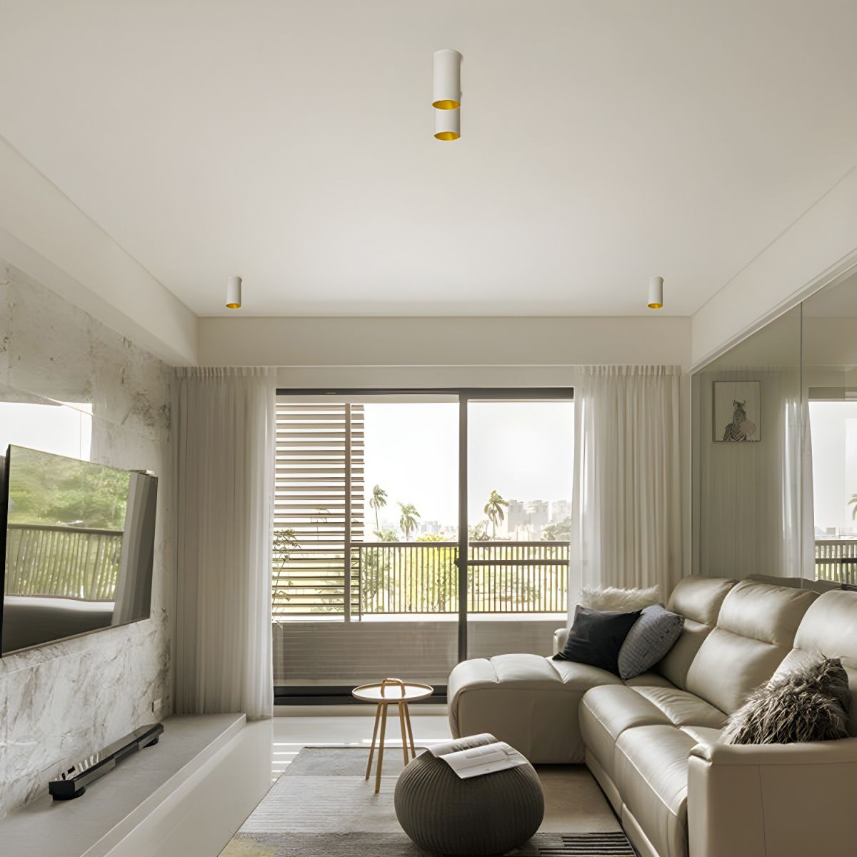 LED Metal Flush Mount Ceiling Light Nordic Style | Vireon