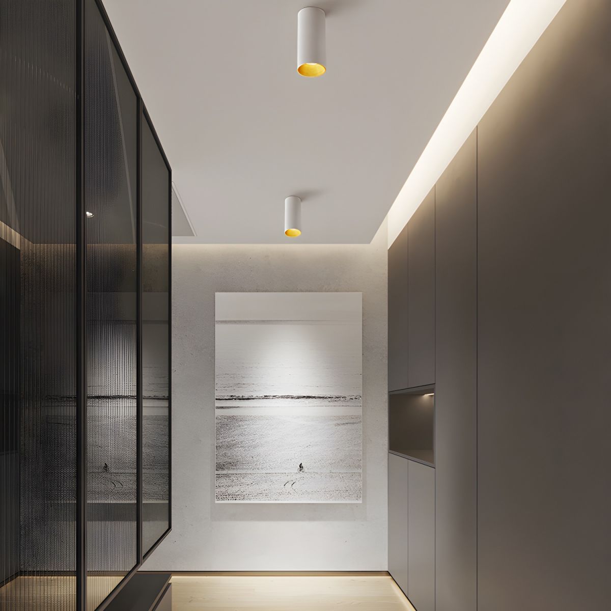 LED Metal Flush Mount Ceiling Light Nordic Style | Vireon