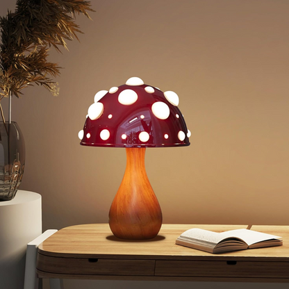 LED Mushroom Style Table Lamp with Warm White Glow | Novira