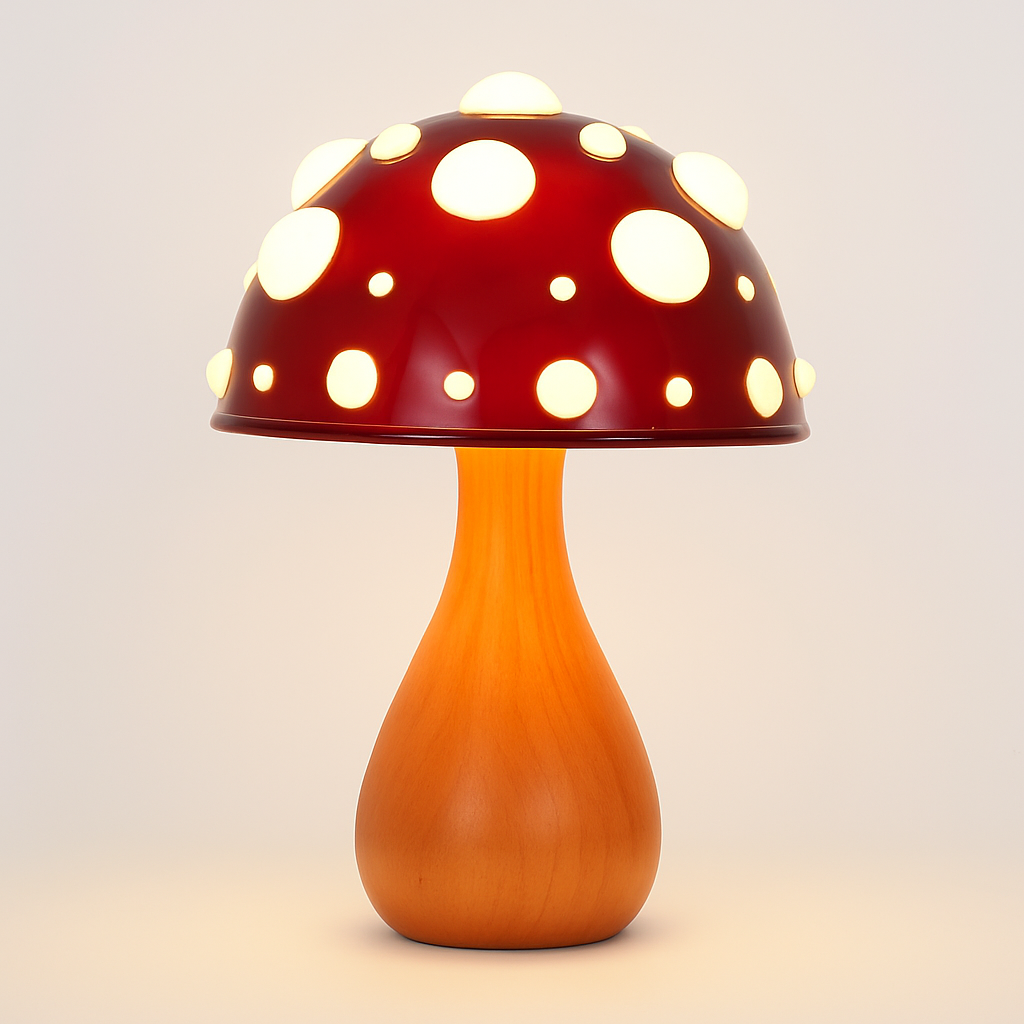 LED Mushroom Style Table Lamp with Warm White Glow | Novira