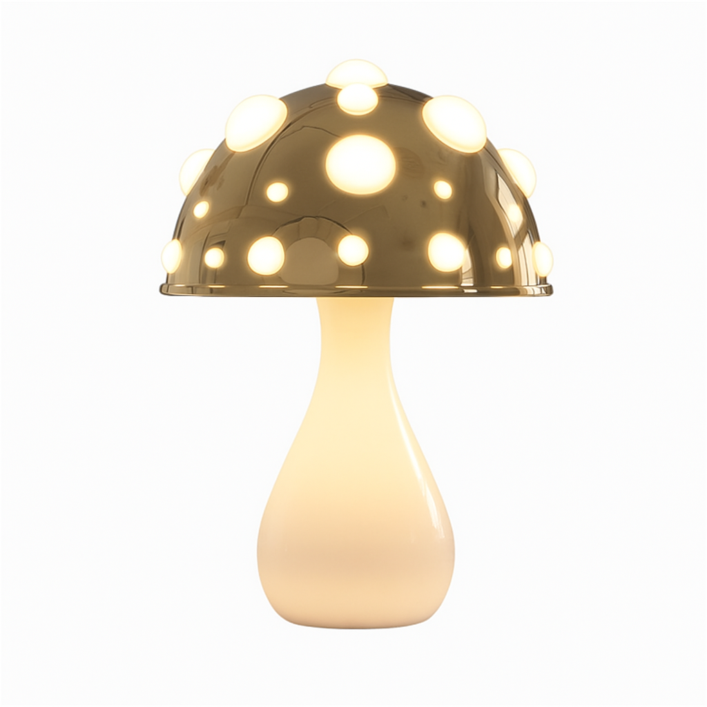 LED Mushroom Style Table Lamp with Warm White Glow | Novira