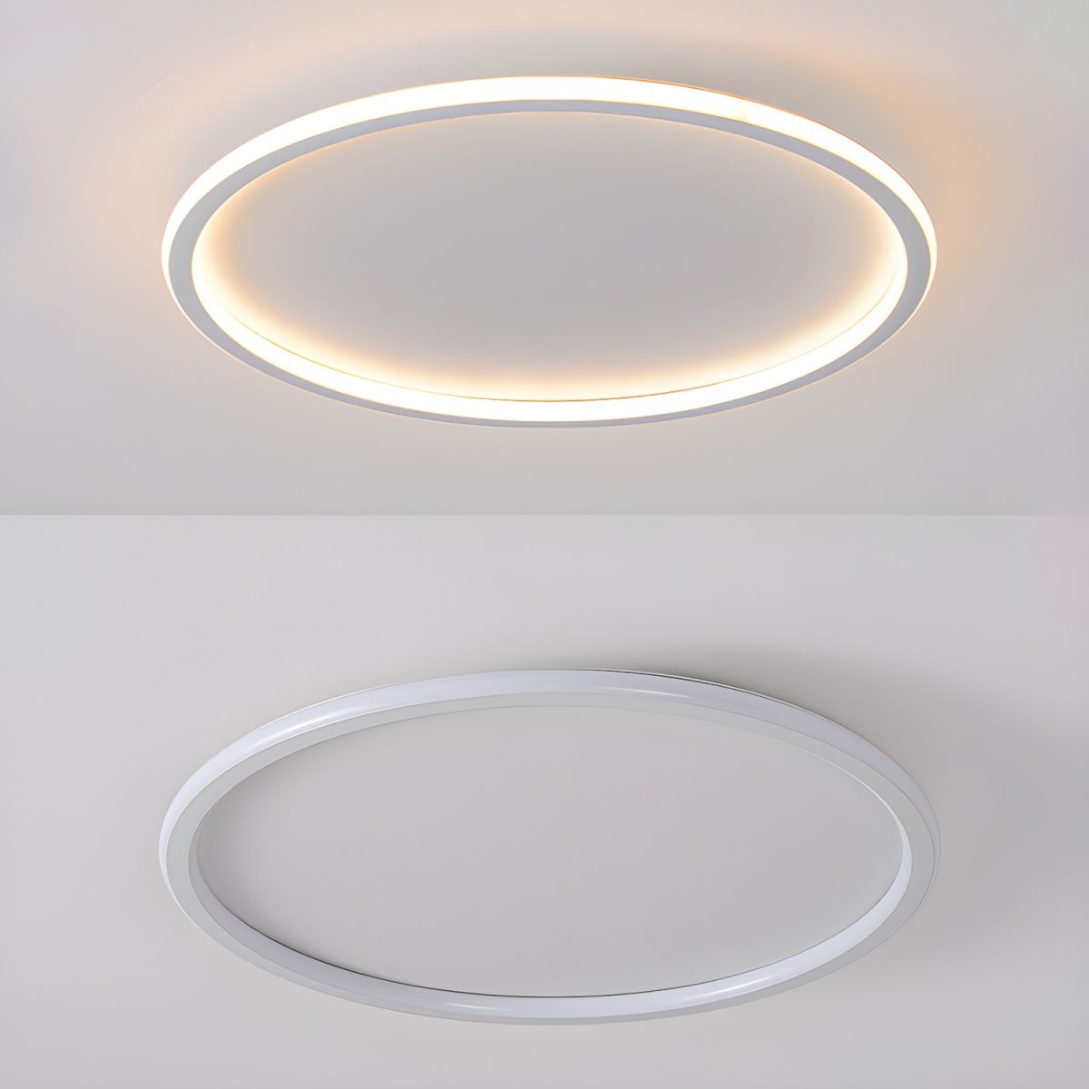 LED Round Nordic Flush Mount Ceiling Light Modern | Velvex