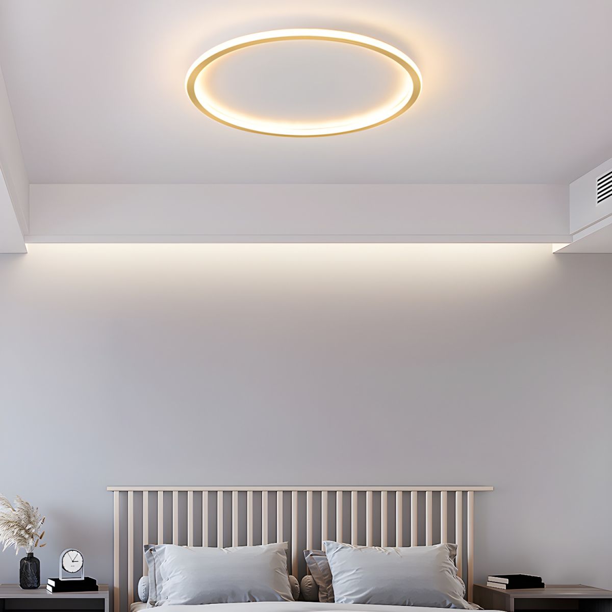 LED Round Nordic Flush Mount Ceiling Light Modern | Velvex