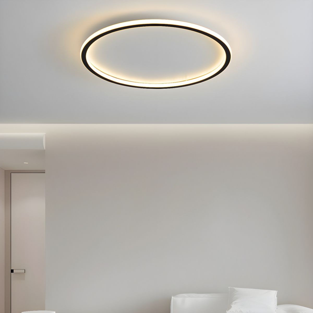 LED Round Nordic Flush Mount Ceiling Light Modern | Velvex
