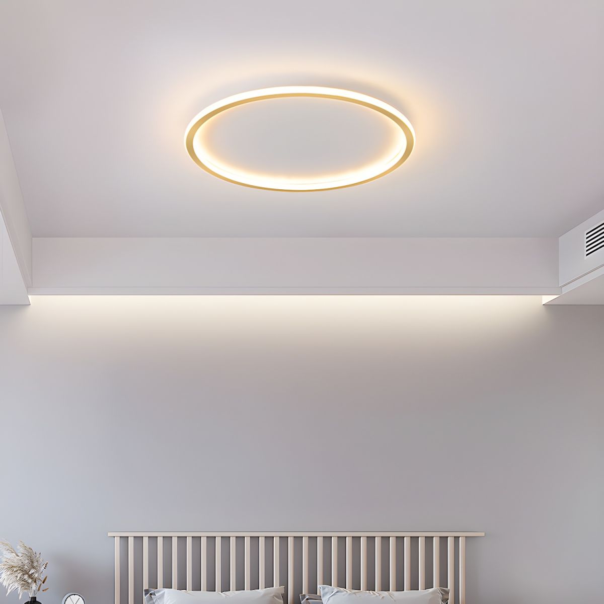 LED Round Nordic Flush Mount Ceiling Light Modern | Velvex