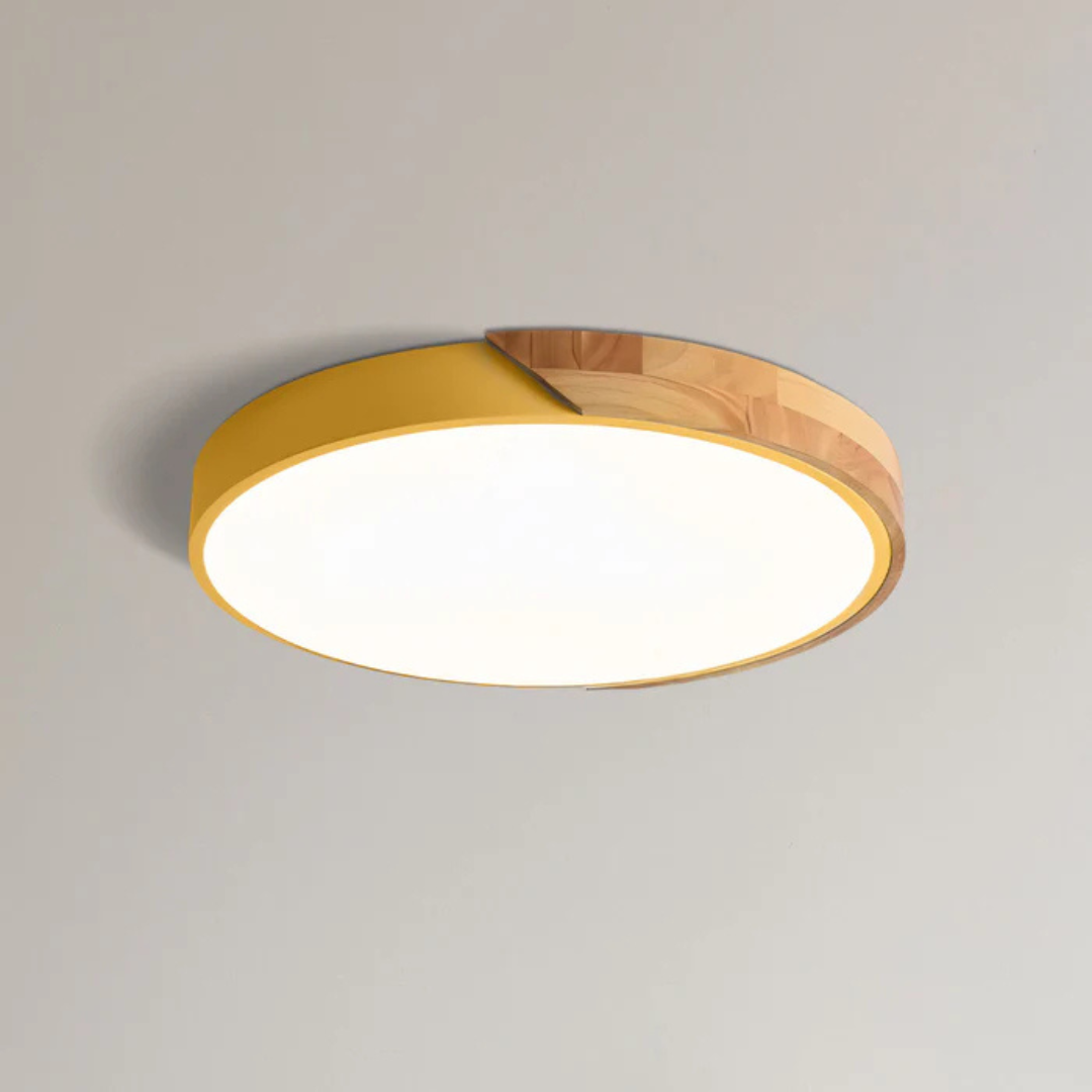 LED Scandinavian Wood Ceiling Light | Arvessa
