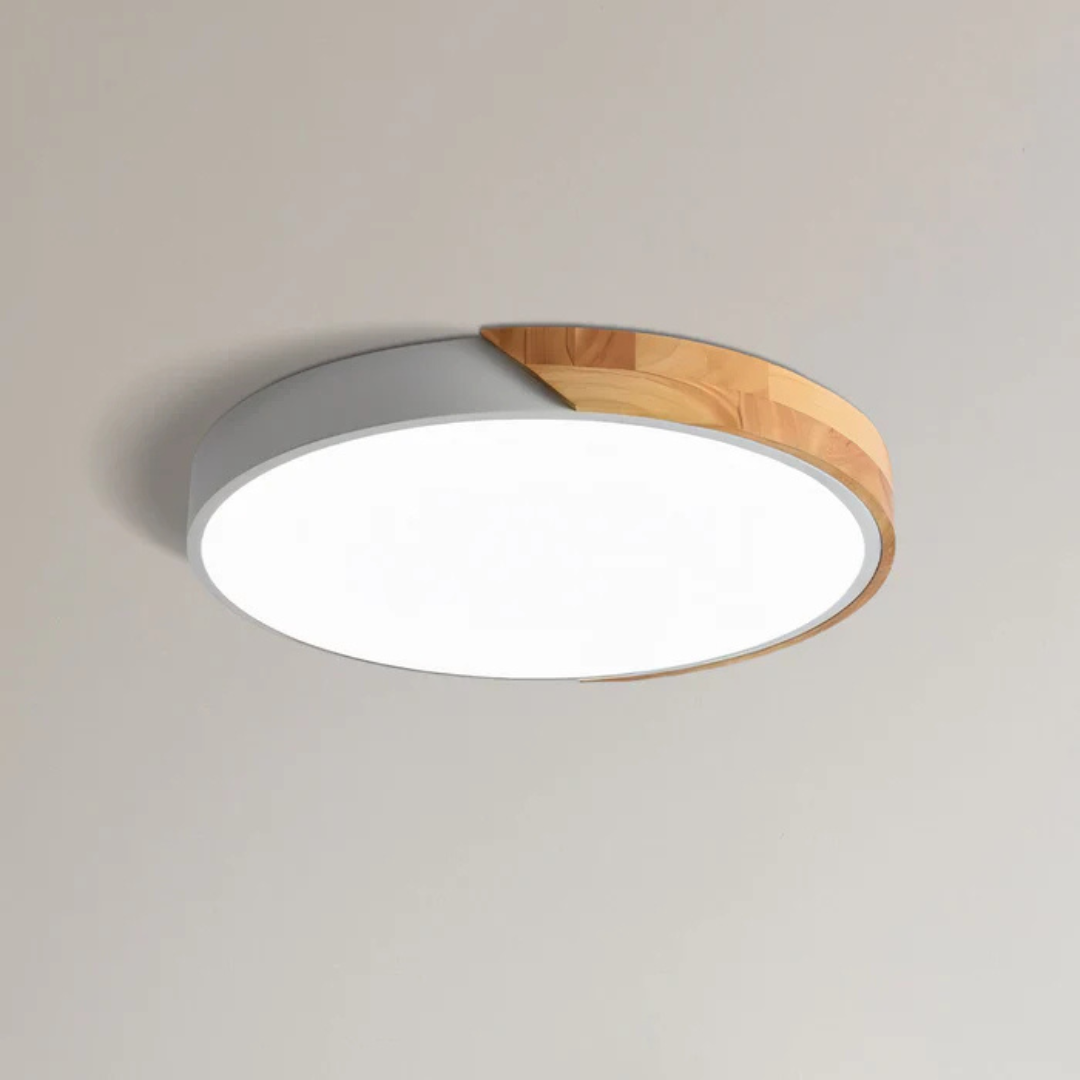 LED Scandinavian Wood Ceiling Light | Arvessa