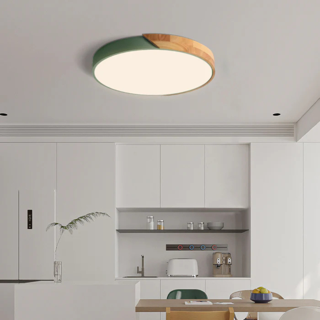 LED Scandinavian Wood Ceiling Light | Arvessa
