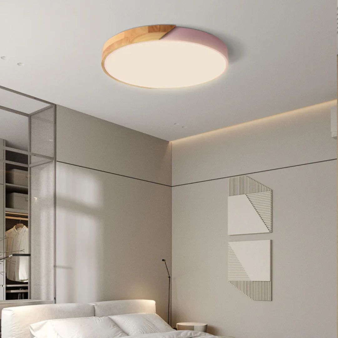 LED Scandinavian Wood Ceiling Light | Arvessa