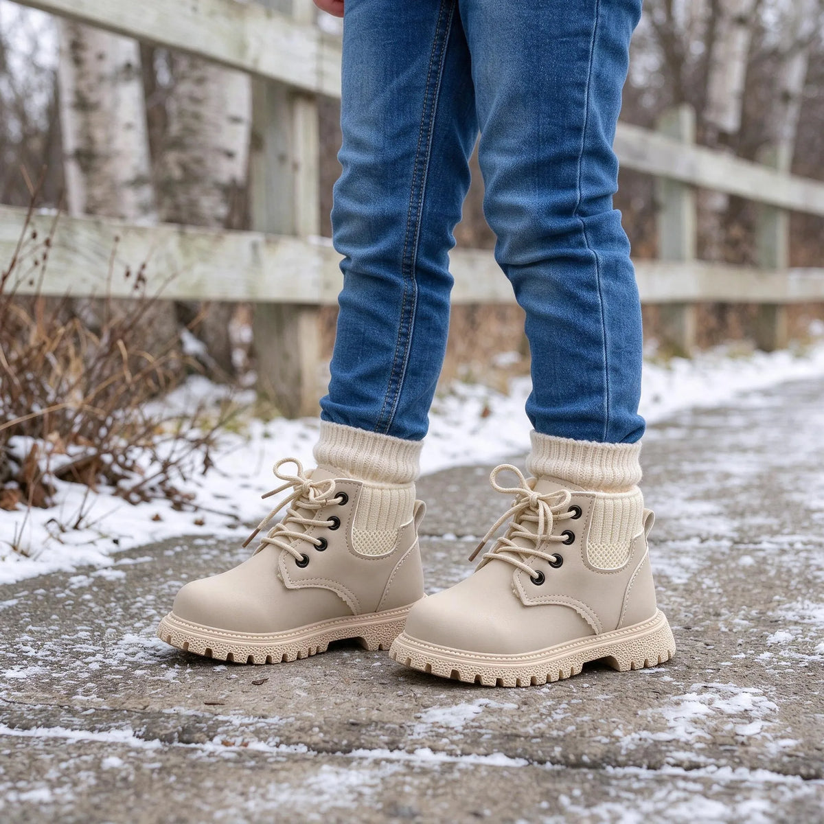 Lace Up Ankle Winter Boots