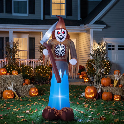 Large Grim Reaper Scarecrow Halloween Inflatable Decoration