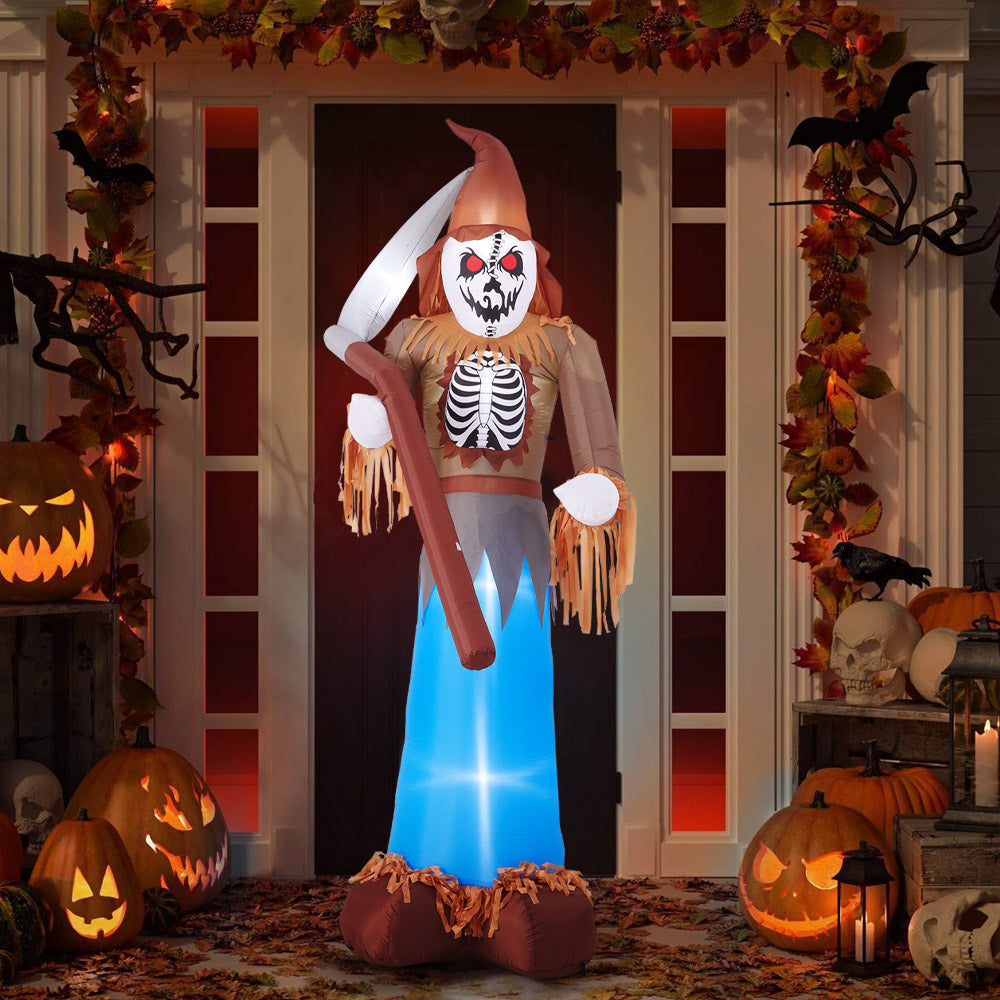 Large Grim Reaper Scarecrow Halloween Inflatable Decoration