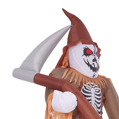 Large Grim Reaper Scarecrow Halloween Inflatable Decoration