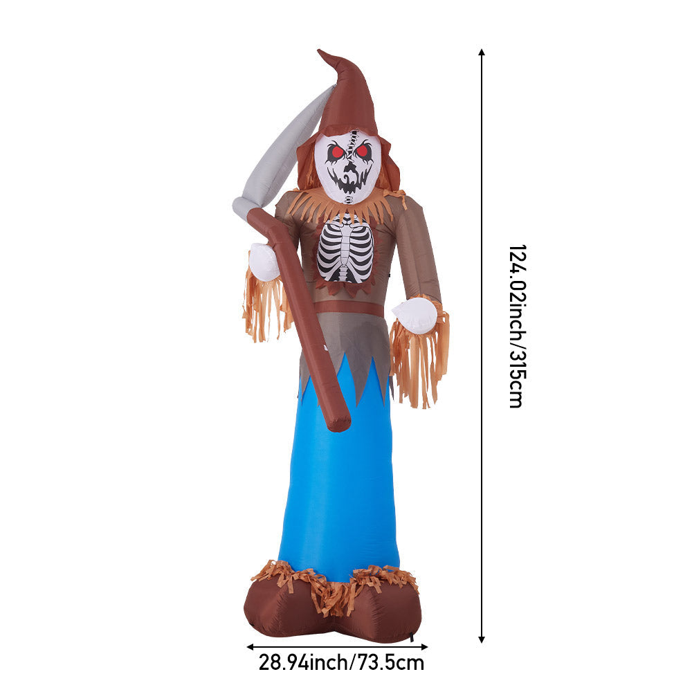 Large Grim Reaper Scarecrow Halloween Inflatable Decoration