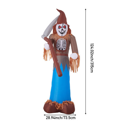 Large Grim Reaper Scarecrow Halloween Inflatable Decoration