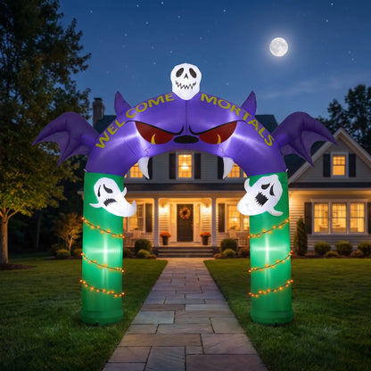 Large Illuminated Halloween Inflatable Archway
