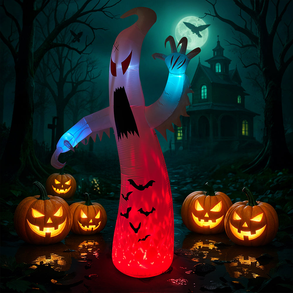 Large Lighted Halloween Inflatable Ghost Outdoor Decoration