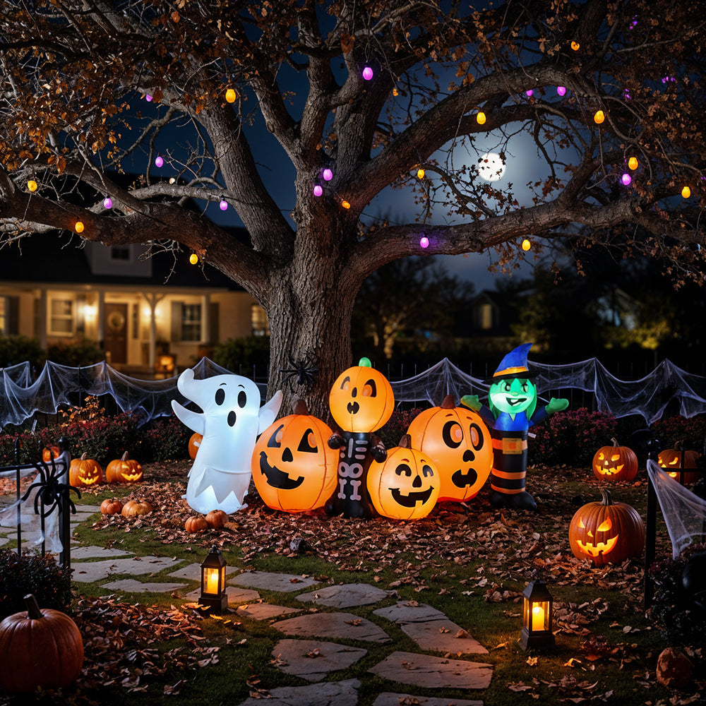 Large Lighted Halloween Inflatable Ghost Outdoor Decoration