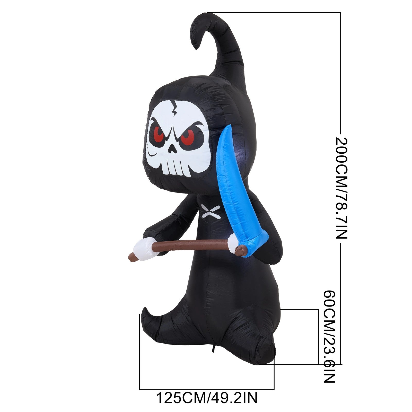 Large Outdoor Grim Reaper Halloween Inflatable