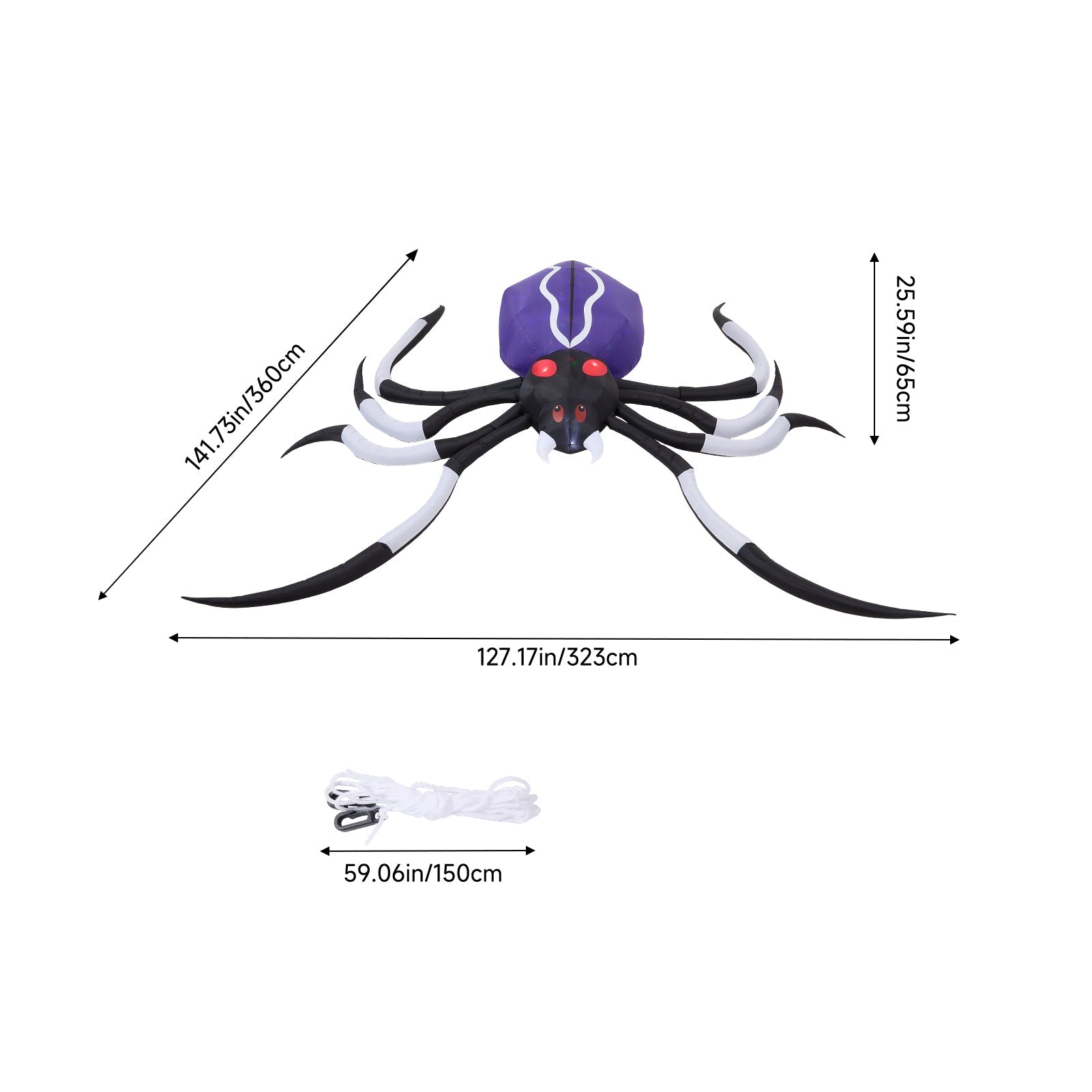 Large Outdoor Halloween Inflatable Spider