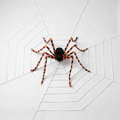 Large Outdoor Halloween Spider Decoration with Giant Spider Web