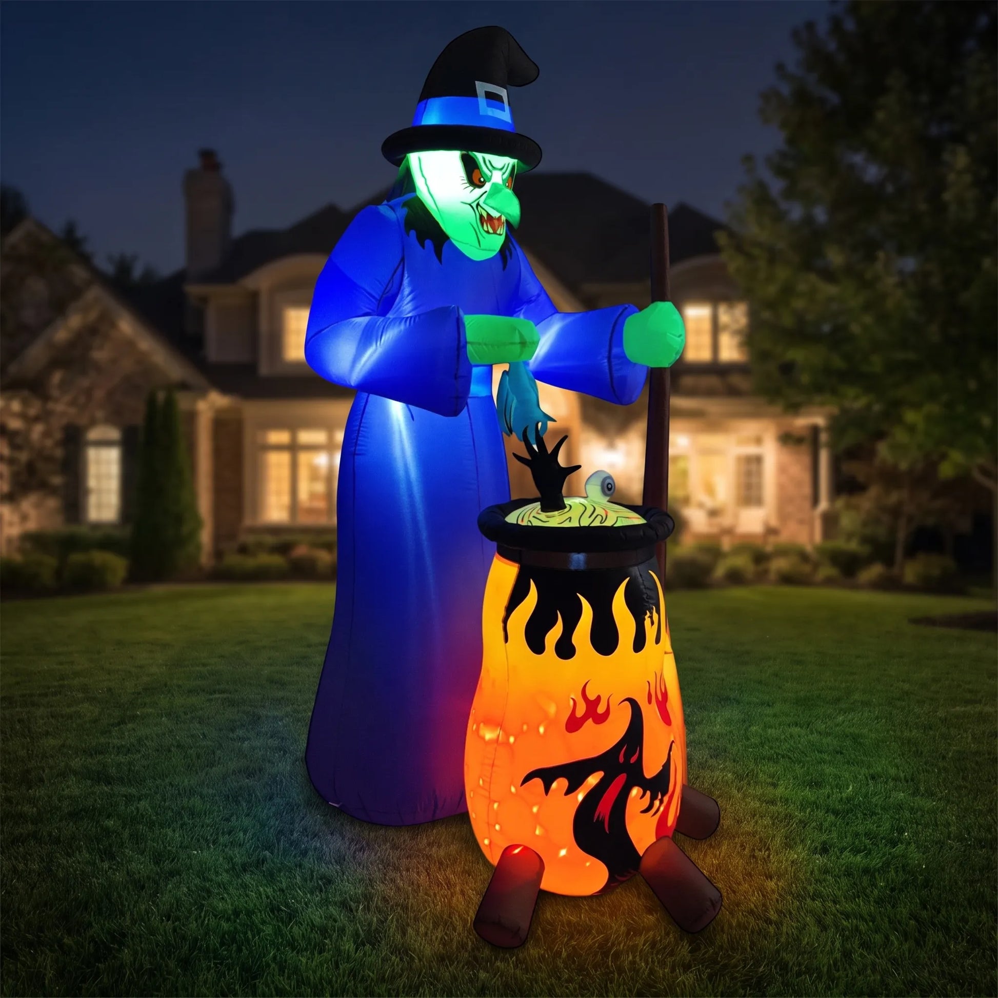 Large Outdoor Halloween Witch Inflatable