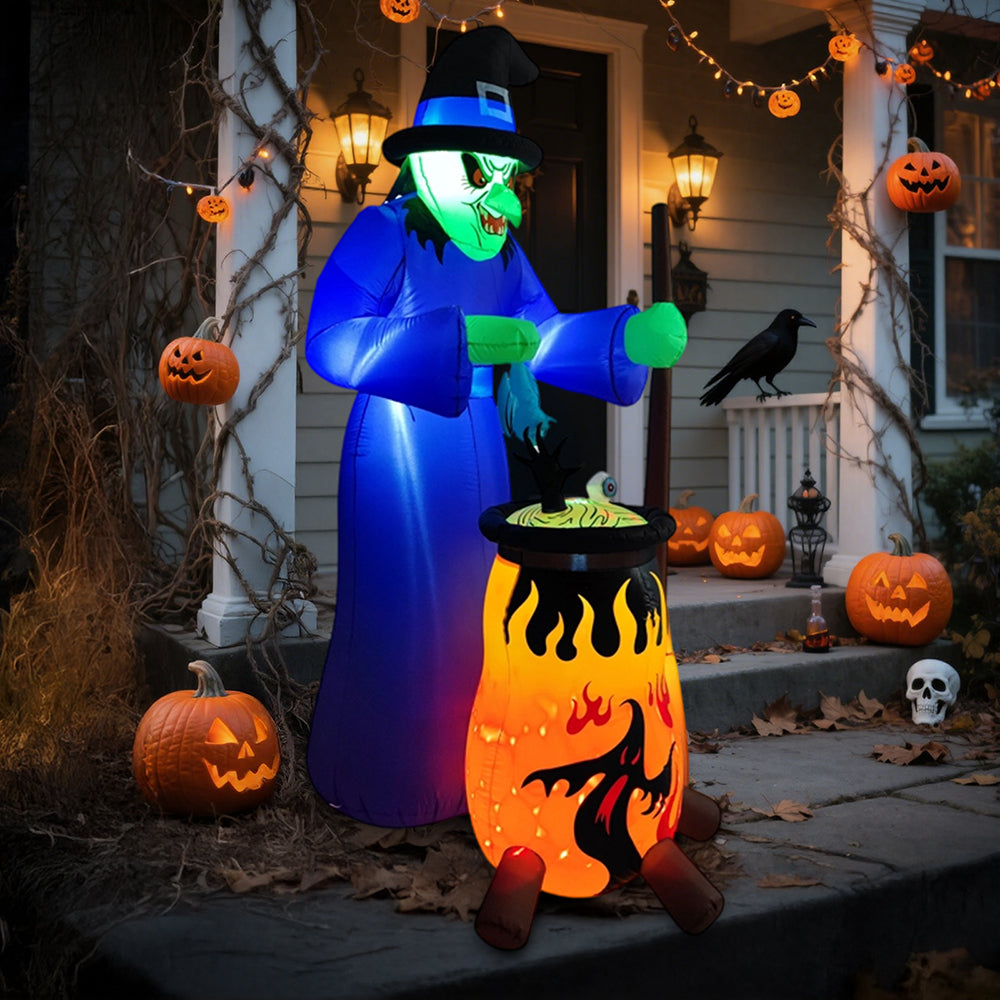 Large Outdoor Halloween Witch Inflatable