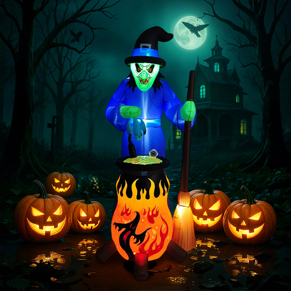 Large Outdoor Halloween Witch Inflatable