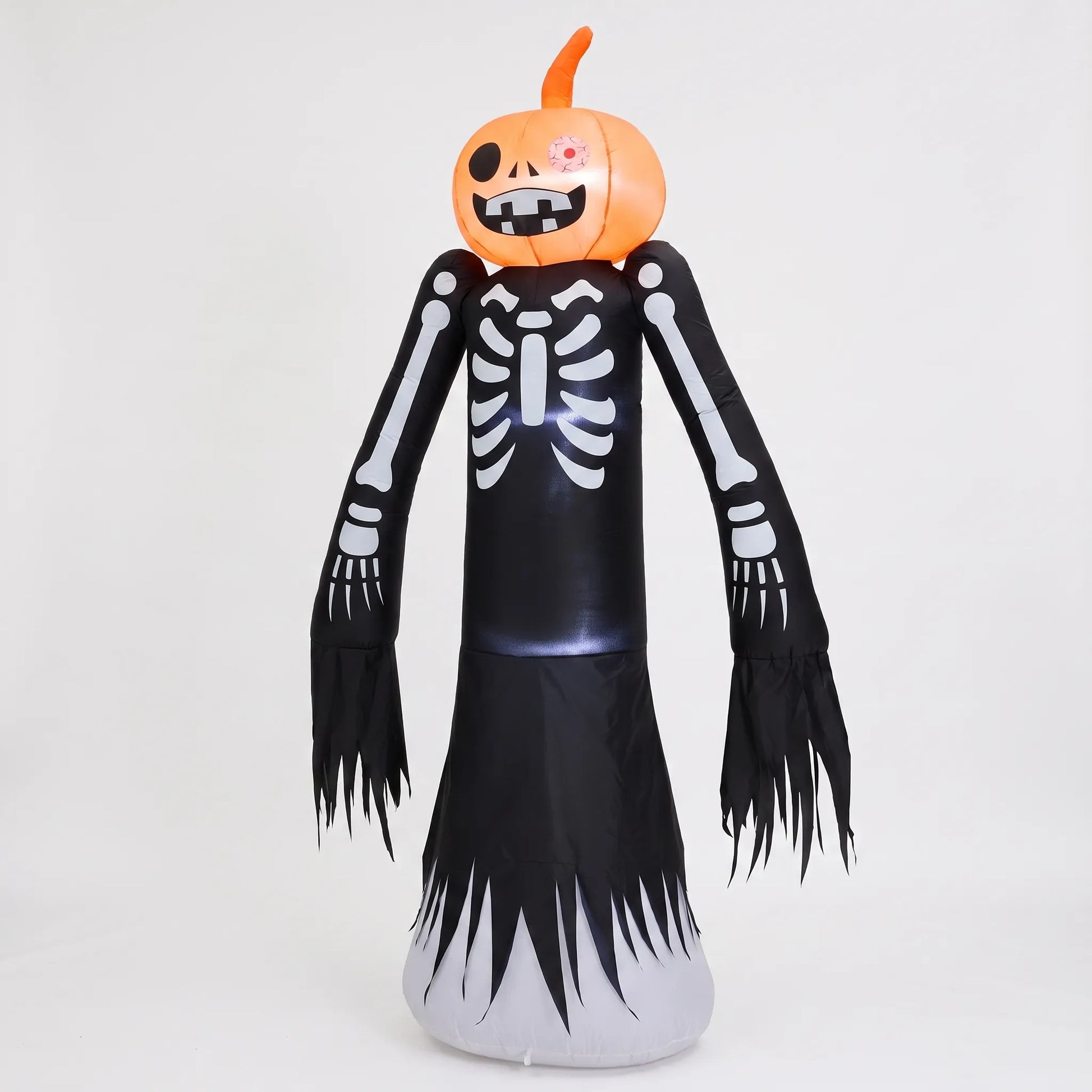 Large Pumpkin Head Skeleton Halloween Inflatable
