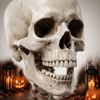 Life Size Poseable Halloween Skeleton Decoration