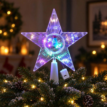 Lighted Christmas Tree Star Topper