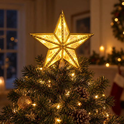 Lighted Christmas Tree Star Topper