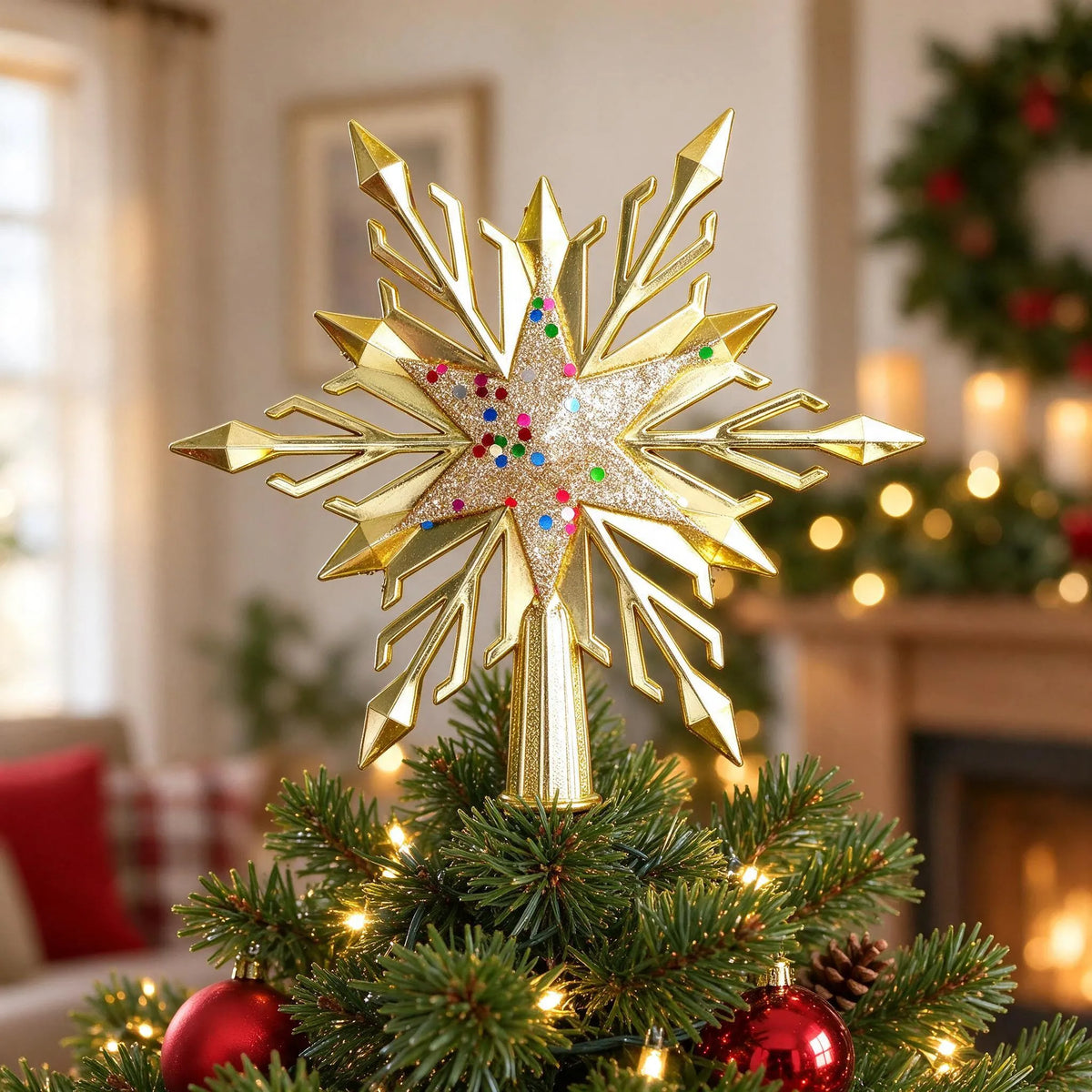 Lightweight Christmas Tree Star Topper