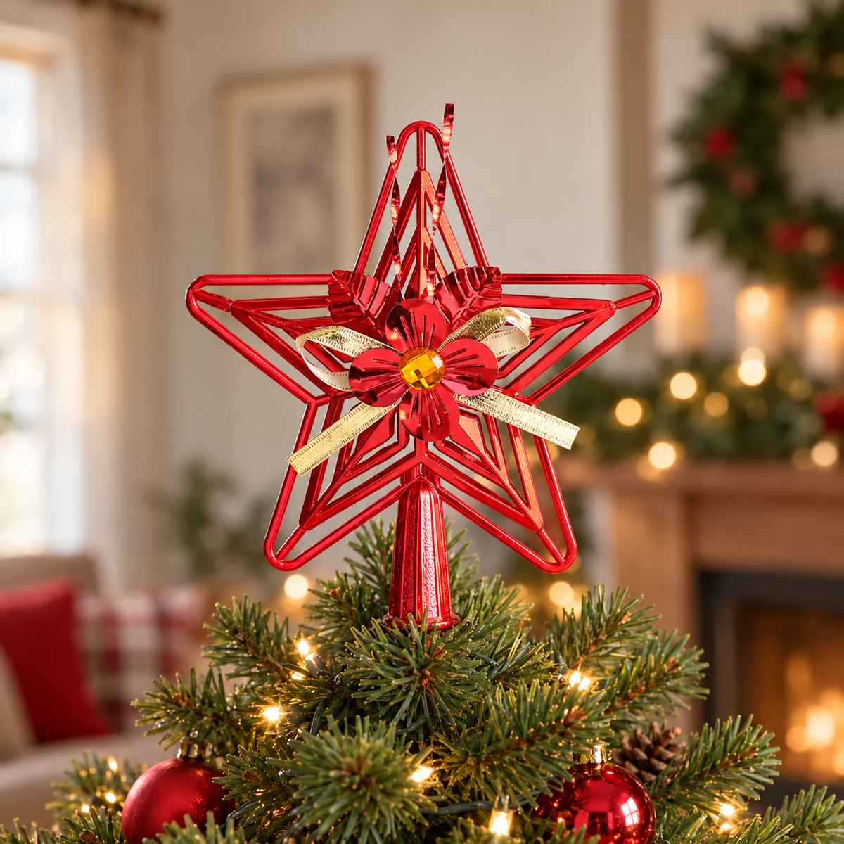 Lightweight Christmas Tree Star Topper