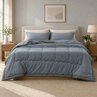 Lightweight Quilted Comforter with Breathable Design