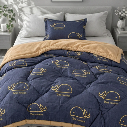 Lightweight Winter Comforter with Quilted Design