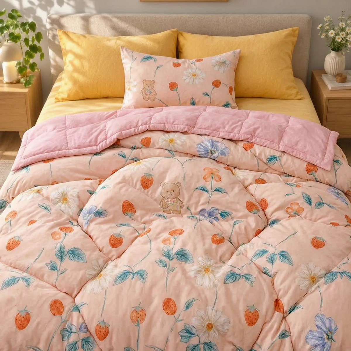 Lightweight Winter Comforter with Quilted Design
