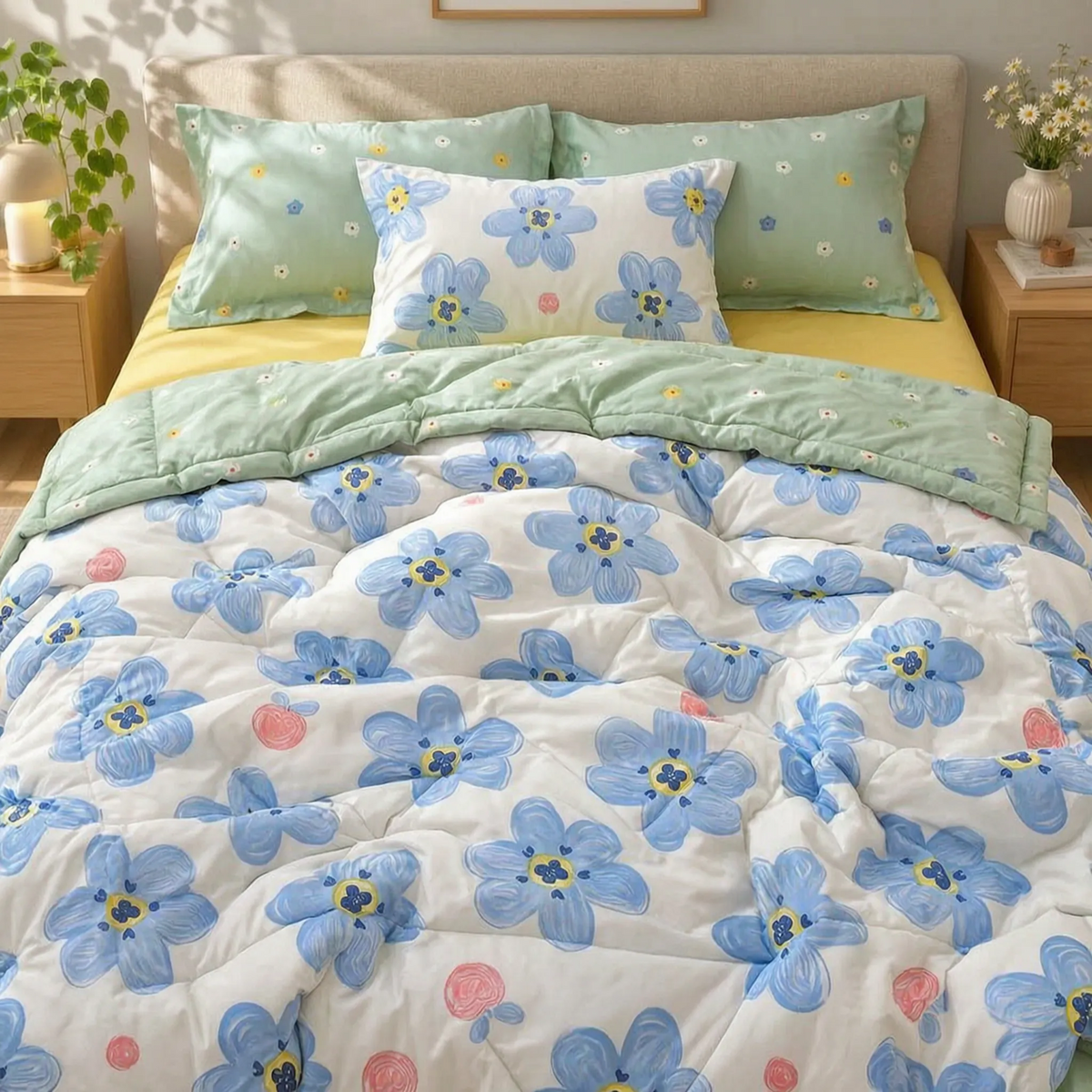 Lightweight Winter Comforter with Quilted Design