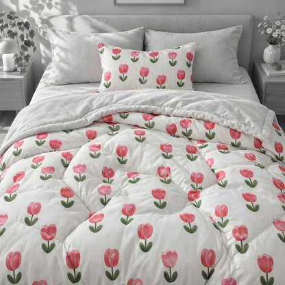 Lightweight Winter Comforter with Quilted Design