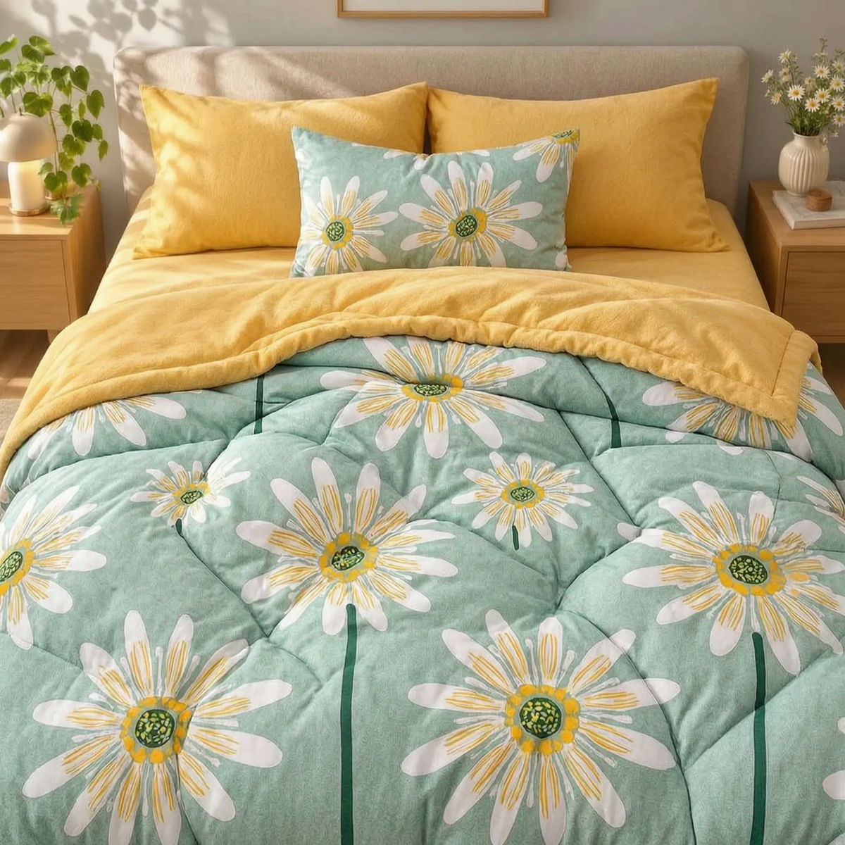 Lightweight Winter Comforter with Quilted Design