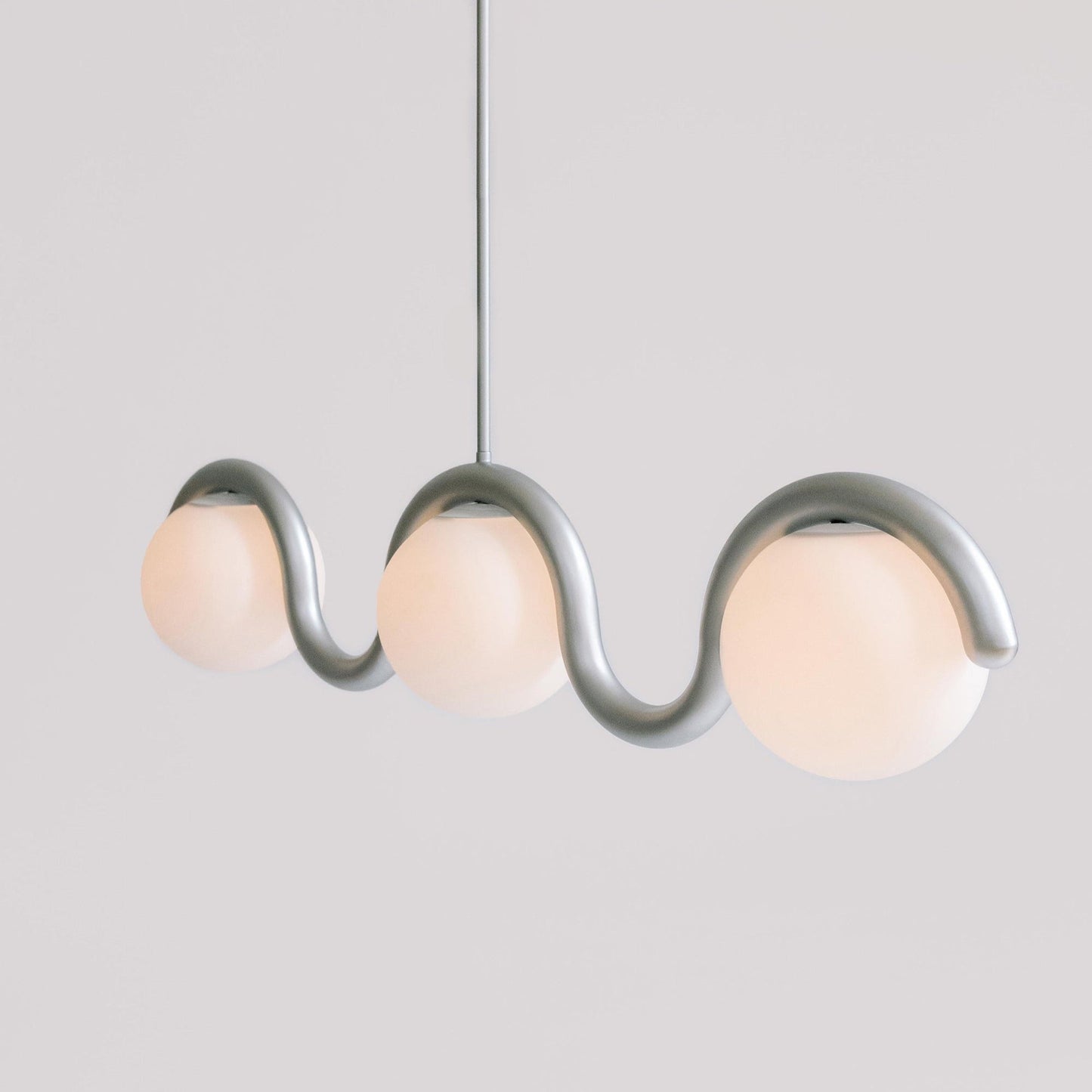 Linear Glass Globe Chandelier Ceiling Light | Torvix