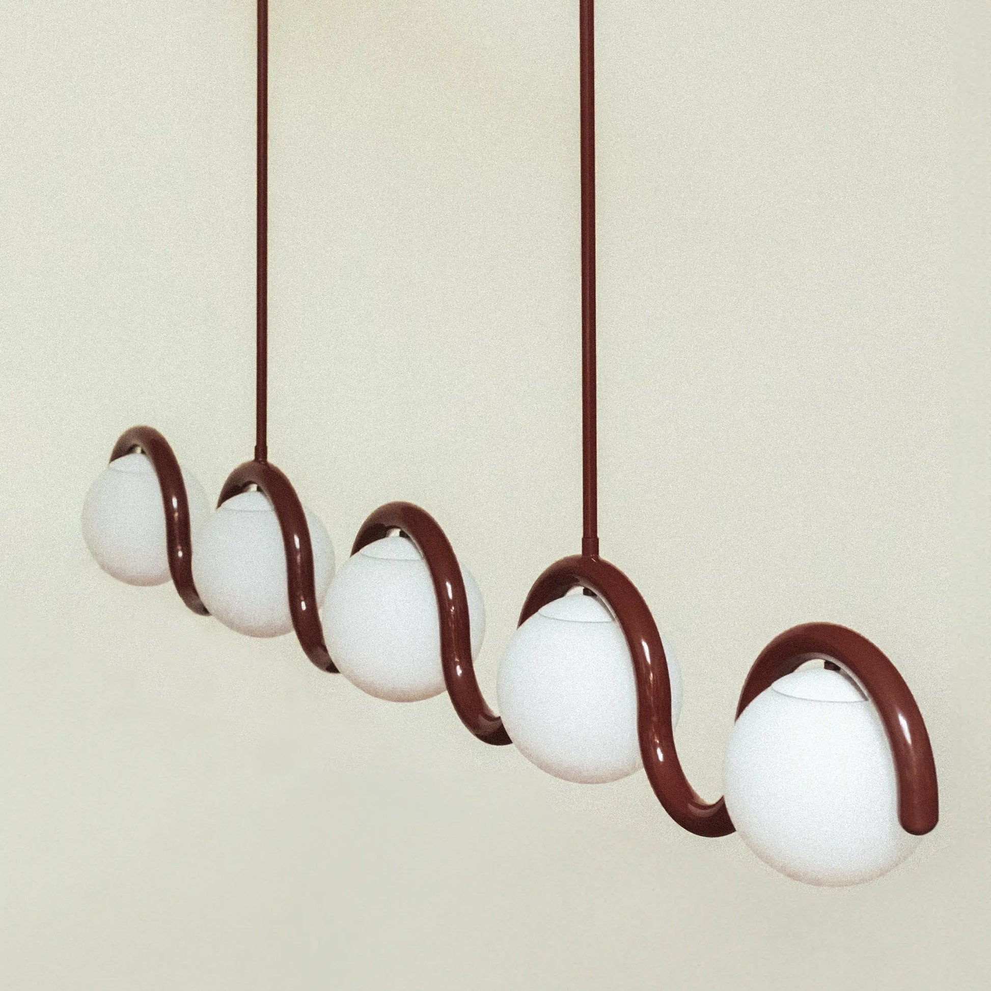 Linear Glass Globe Chandelier Ceiling Light | Torvix