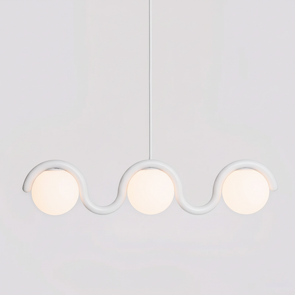Linear Glass Globe Chandelier Ceiling Light | Torvix