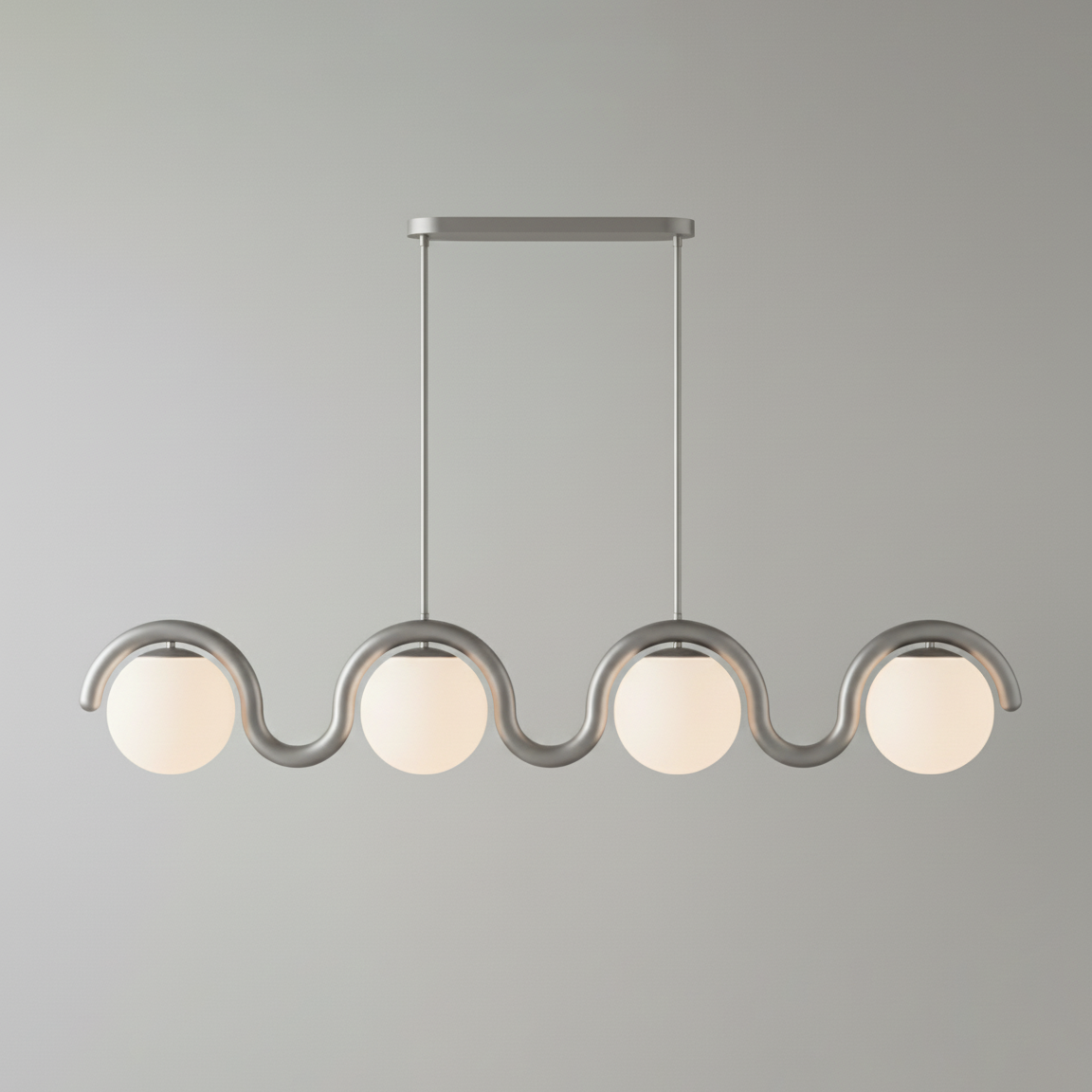 Linear Glass Globe Chandelier Ceiling Light | Torvix
