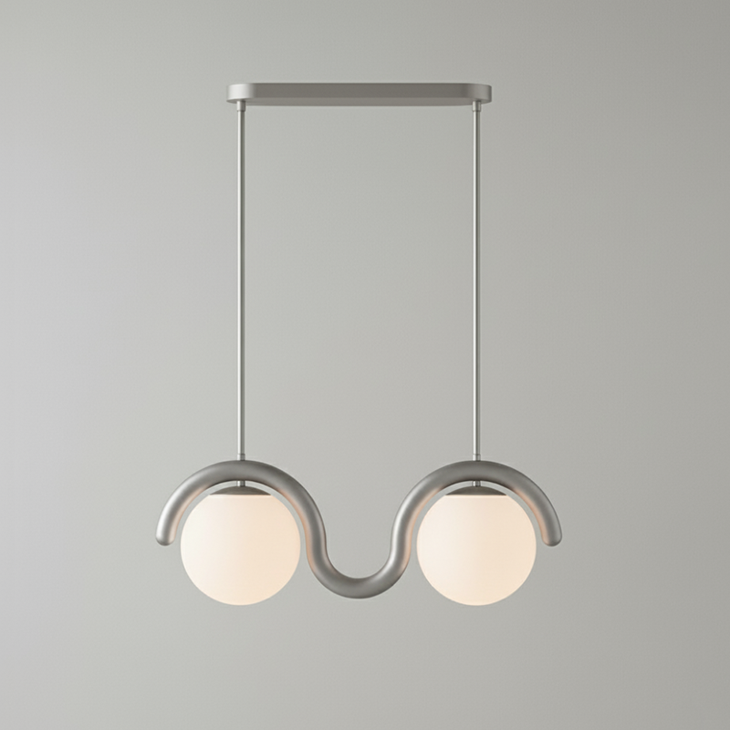 Linear Glass Globe Chandelier Ceiling Light | Torvix