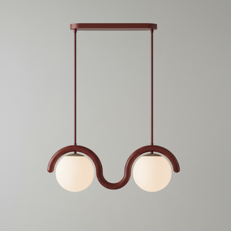 Linear Glass Globe Chandelier Ceiling Light | Torvix