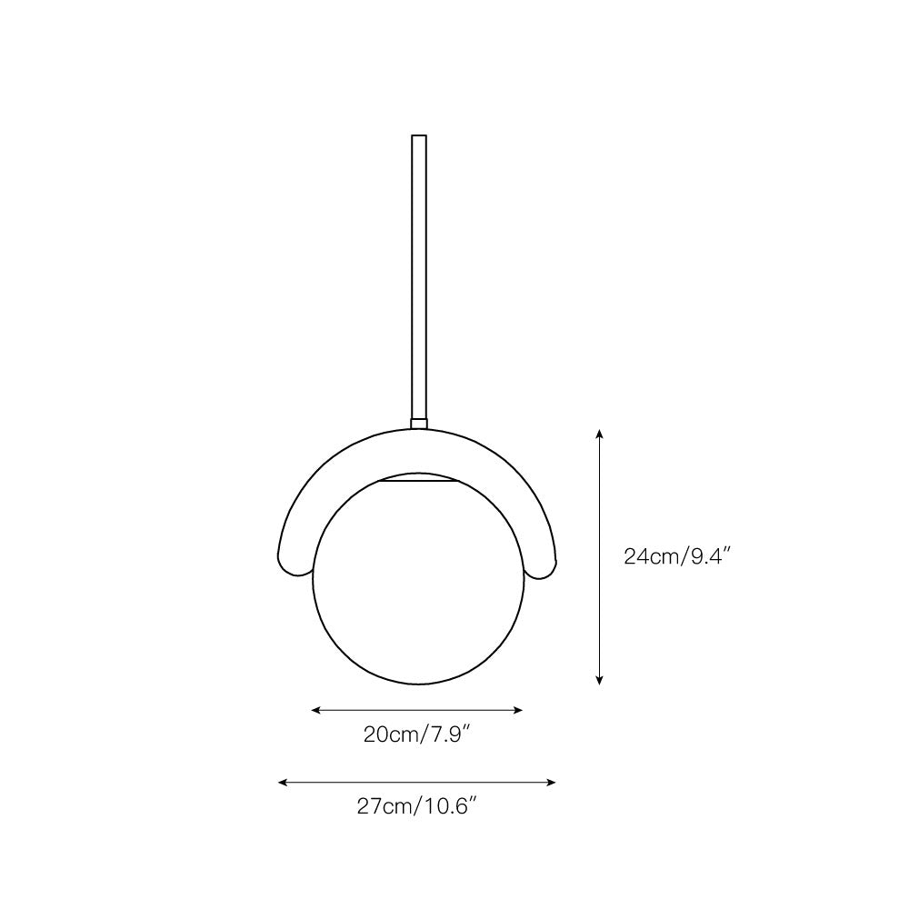 Linear Glass Globe Chandelier Ceiling Light | Torvix