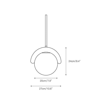 Linear Glass Globe Chandelier Ceiling Light | Torvix